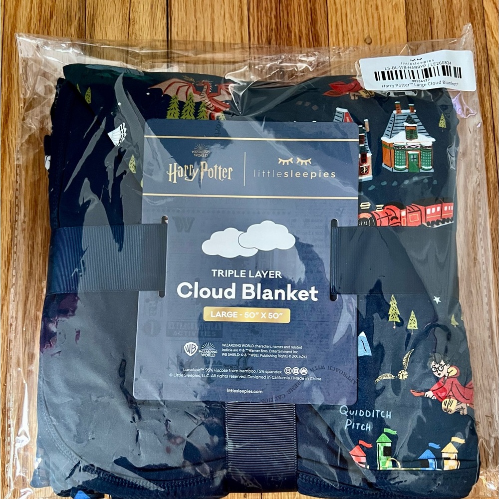 NIB Little Sleepies Harry Potter Cloud Blanket